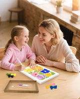 Acelist 16 Inch Punch Needle Kit with Frame, Easy Punch Embroidery Kits for Beginners, Adults & Kids Craft Kits, Picture Frame as Home Wall Décor, Pattern Fabric,Threader, Yarns, Hoops & Rug Punch AceList