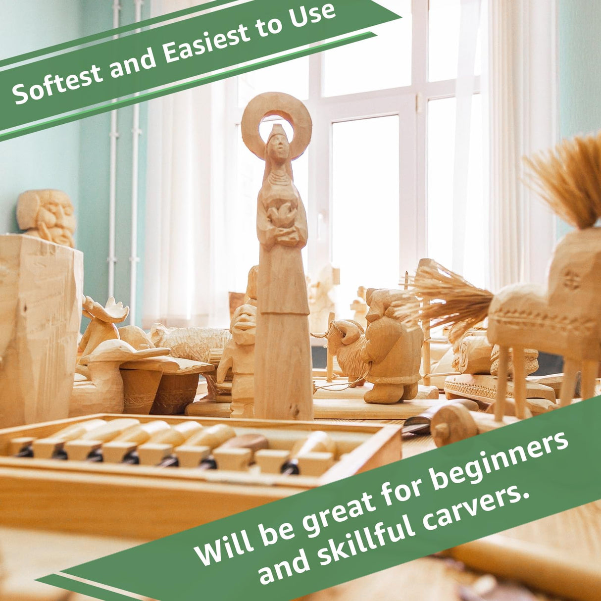 ACXFOND 1 Pack Unfinished Basswood Carving Block, 12x3x3 Inch Large Basswood Carving Blocks for Crafts, Whittling Wood Carving Blocks Basswood for Carving Crafts, Class, Arts, DIY Supplies ACXFOND