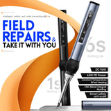 FNIRSI Soldering Iron Kit, DC/PD(96W/65W) Mini Digital Soldering Iron, 180-780℉ Fast Heating, 6 Soldering Tips, Digital OLED Screen Display, Auto Sleep (With Power Adapter) FNIRSI