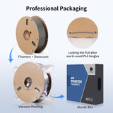 ANYCUBIC High Speed 3D Printer Filament 1.75mm, Print Up to 10X Faster, Rapid PLA Filament with High Prints Quality, Dimensional Accuracy +/- 0.02mm, Print with Most FDM 3D Printers, 1KG Spool, Gray ANYCUBIC