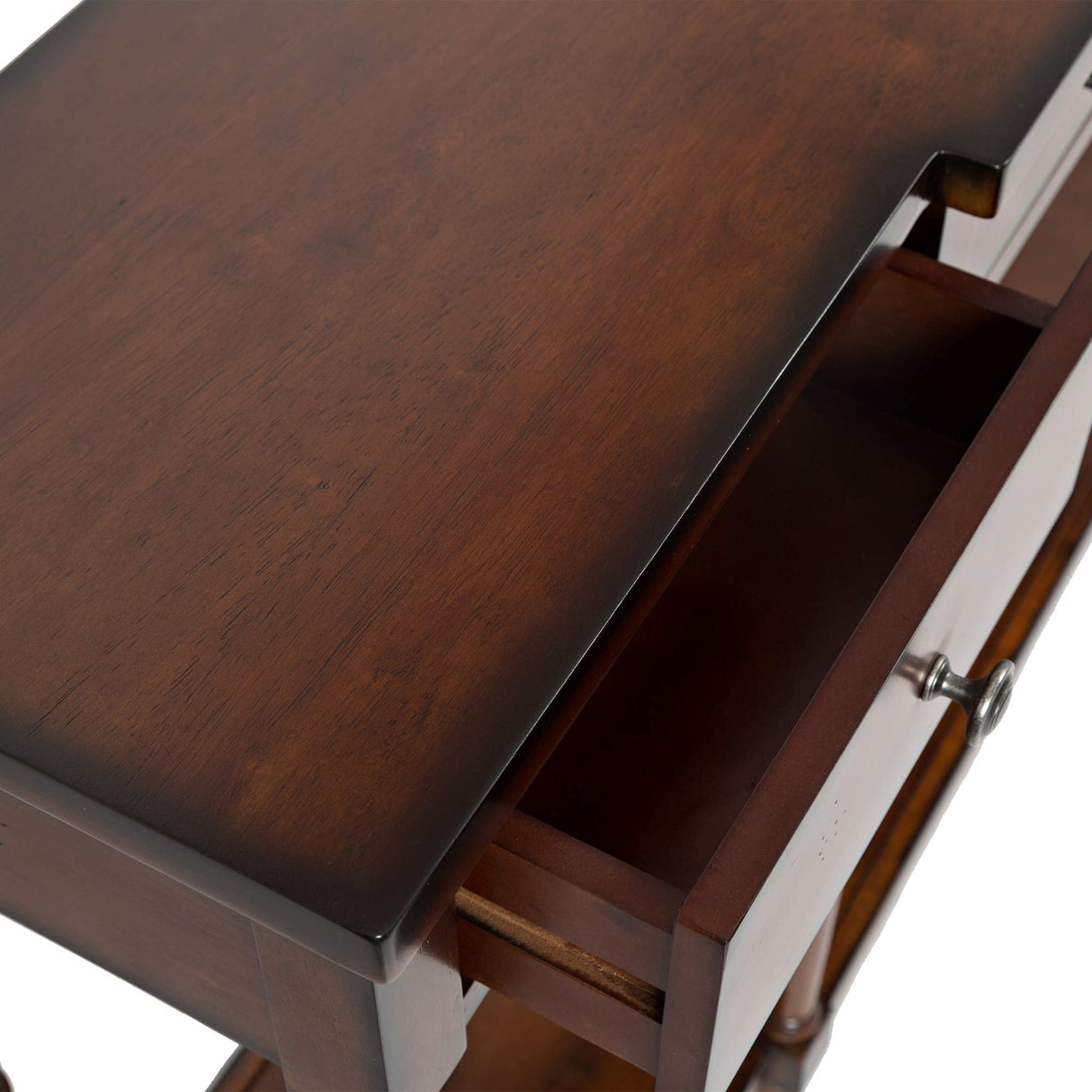 Jofran Inc. Stately Home Traditional 60" Breakfront Solid Rubberwood Console Table with Built-in Storage Drawers Jofran Inc.