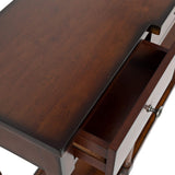 Jofran Inc. Stately Home Traditional 60" Breakfront Solid Rubberwood Console Table with Built-in Storage Drawers Jofran Inc.