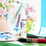 AUREUO Masking Fluid for Watercolor Painting - 28ml / 0.95 fl Oz Liquid Masking Fluid Pen Water Color Medium Art Supplies for Artists AUREUO