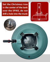 Leejec Christmas Tree Stand with Water Reservoir, Fast Clamped 6 Ft Real Tree with 5.1" Diameter, Water Level Indicator Equipped, No Assembly Required Leejec