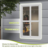 Homall Resin Outdoor Storage Shed, 6 X 4 FT Garden Tool Sheds & Outdoor Storage House with Single Lockable Door for Backyard Garden Patio Lawn Homall