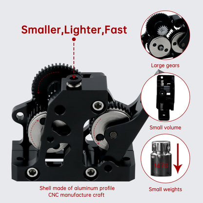 HOCENWAY Upgraded Super Light Large Gear HGX-LITE Extruder Hardened Steel Reduction Gear Compatible with Voron, Ender 5 Series, Ender 3 V2 /pro CR10 CR10S and Other DIY 3D Printer - WoodArtSupply