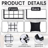 Kinlop 6 Pieces 40 x 60 Inch Sublimation Blank Throw Blankets with 20 Panel and Sublimation Blank Throw Pillow Cases Cushion Cover with 9 Panel Sublimation Supplies for DIY Heat Press Home Decor Kinlop