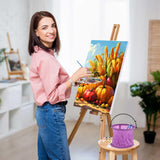 Gersoniel 6 Sets Fall Paint by Numbers Kit for Adults, 16x12 Inch Fall Forest Autumn Landscape Paint by Number DIY Framed Canvas for Home Wall Thanksgiving Decor Gersoniel