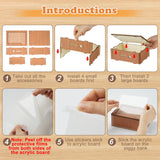 10000 Savings Challenge Box, Cashbox Kakeibo Money Box, Cash Vault Wooden Savings Box 10,000 Dollar, Wooden Digital Piggy Bank for Adults Kids, Money Save Box 10k Smash, Caja De Ahorros, Money Saver CVLDM