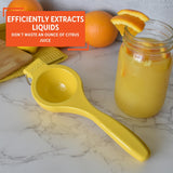 IMUSA Lime or Lemon Manual Squeezer, Citrus Juicer for Max Extraction, Yellow Imusa