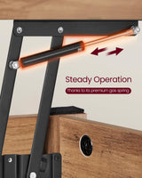 VASAGLE Coffee Table Lift Top, 3 in 1 Center Table with Storage, Gas Spring, 2 Drawers and 3 Hidden Compartments, Open Shelf, for Living Room, Home Office, Honey Brown ULCT254K01 VASAGLE