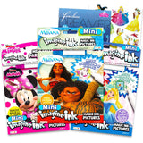 Disney Princess Magic Ink Coloring Book Set - Bundle of 3 Imagine Ink Books for Girls Kids Toddlers Featuring Disney Princess, Moana, and Minnie Mouse with Invisible Ink Pens and Stickers Disney