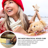 Jyongmer 30PCS Wooden Squares for Crafts, 1/4 Inch Thick Wooden Blocks, Natural Blank Square Blocks Unfinished Wood Blocks for DIY Crafts, Engraving, Wood Burning, Painting (3 x 3 inch) Jyongmer