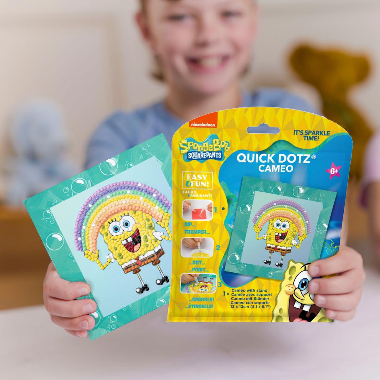 DIAMOND DOTZ Spongebob - Rainbow Diamond Painting Kits for Adults - Diamond Art Kits a Relaxing Creative Craft Kit with Dotz Gems DIAMOND DOTZ