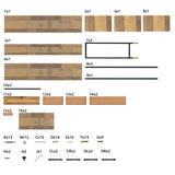 GIA Home Furniture Series Mid Century Console Table Rattan Crafted Drawers,Wood Computer Desk Installed,Salmon Oak Finishing, Black Metal Leg GIA