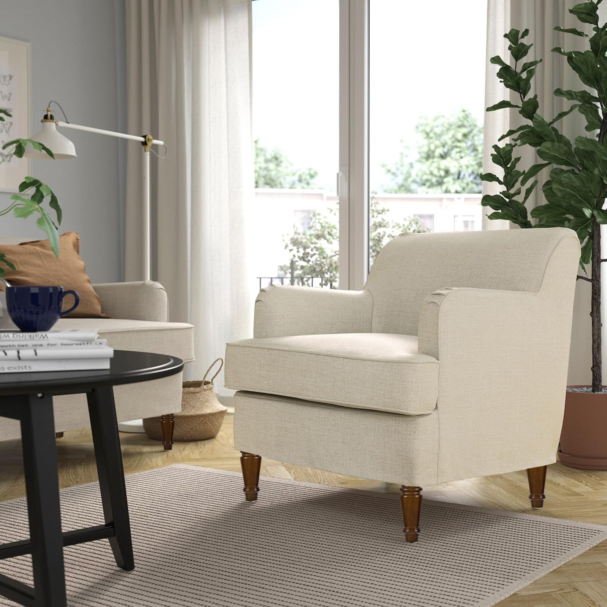 Maricome Wood Furniture Legs 6 inch Replacement Feet for Ottoman Chair Cabinet Dresser Mid Century Turned Set of 4 Screw in Maricome