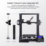 Creality 3D Printer Ender 3 Dual Z-axis Upgrade Kit with Lead Screw, Metal Power Supply Holder and Stepper Motor, 3D Printers Dual Screw Rod Upgrades Kit for Ender 3, Ender 3 Pro, Ender 3 V2 Creality