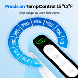 Calogy Hat Press Heat Machine for Caps, Mini Portable Hat Heat Press with Timer, Max 410℉,Precision Temp Control ±5℉, Fast & Evenly Heating Curved Plate for Vinyl Transfer, Sublimation, Iron (Blue) Calogy