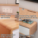 Floating tv stand，Wall Mounted TV Cabinet,Entertainment Center Wall Mounted Media Console，With two drawers and a semi-open storage space， Floating Shelves With Door，For Storage Hutch Under TV(Brown,63 HPIRFYE