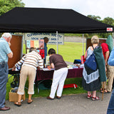 MASTERCANOPY Heavy Duty Pop-up Canopy Tent with Sidewalls (10x20,Black) MASTERCANOPY