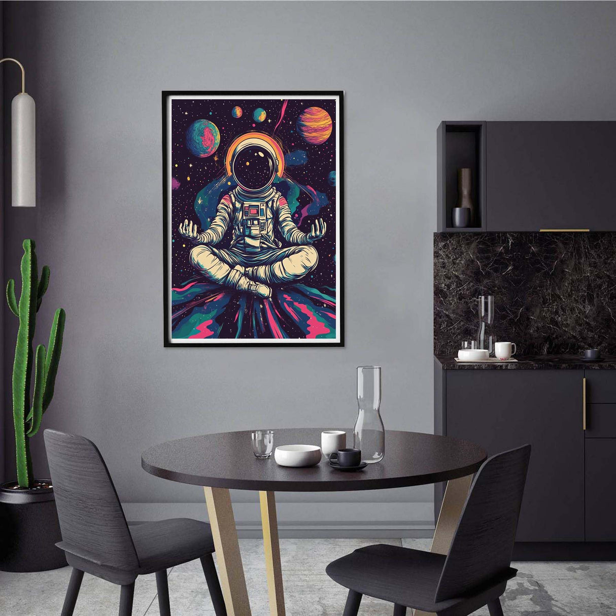 Yomiie 5D Astronaut Diamond Painting Kits for Adults, Paint with Diamonds Art Planet Universe DIY Full Round Drill Kits, Embroidery Rhinestone Diamond Crystal Craft Canvas Home Wall Decor 30x40 cm Yomiie