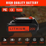 CaliHutt 3.5Ah 20V LBXR20 LBX4020 Lithium Battery Compatible with Black and Decker 20Volt Max LB20 LBX20 LBXR2020 LB2X4020-OPE LBXR20-OPE Cordless Power Drill Driver Tools CaliHutt
