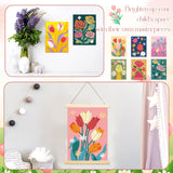 Gueevin 10 Pack Paint by Number DIY for Adults Paint by Numbers Acrylic Painting Kits Canvas, Without Frame, Simple Oil Painting for Spring Summer Gift Wall Decor 12 x 16 inch(Bloom Style) Gueevin