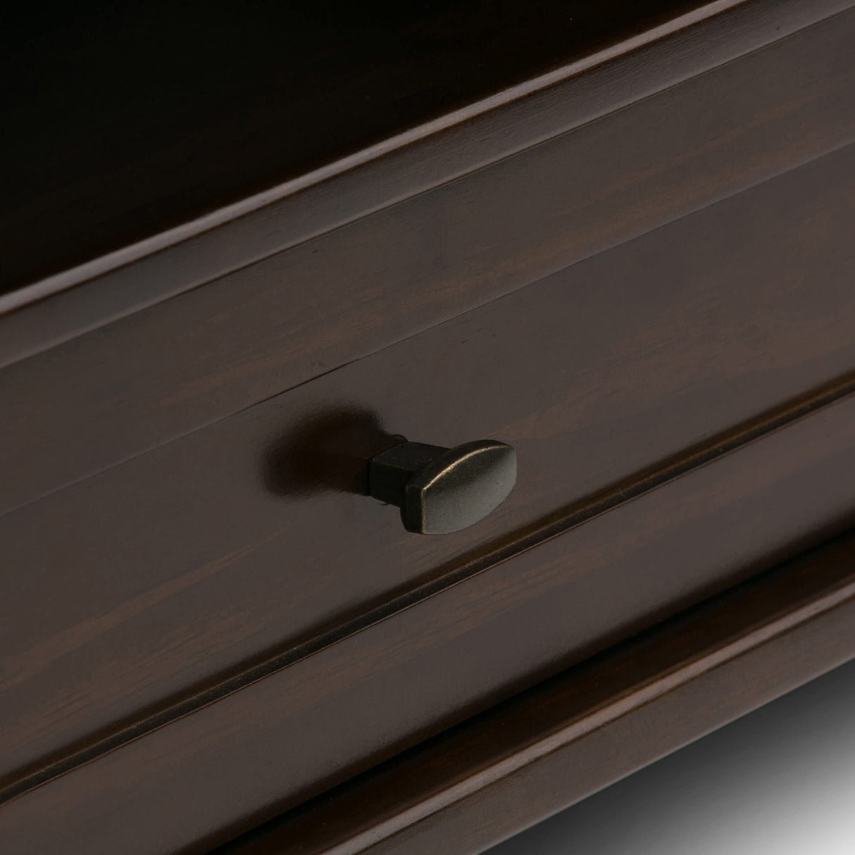 SIMPLIHOME Warm Shaker SOLID WOOD 48 inch Wide Rectangle Rustic Coffee Table in Tobacco Brown, for the Living Room and Family Room SIMPLIHOME