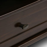 SIMPLIHOME Warm Shaker SOLID WOOD 48 inch Wide Rectangle Rustic Coffee Table in Tobacco Brown, for the Living Room and Family Room SIMPLIHOME