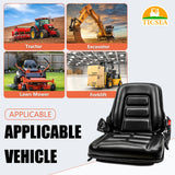 TICSEA Universal Forklift Seat with Adjustable Back,Safety Belt And Operator Position Switch,for Tractor,Excavator Skid Loader Backhoe Dozer Telehandler TICSEA
