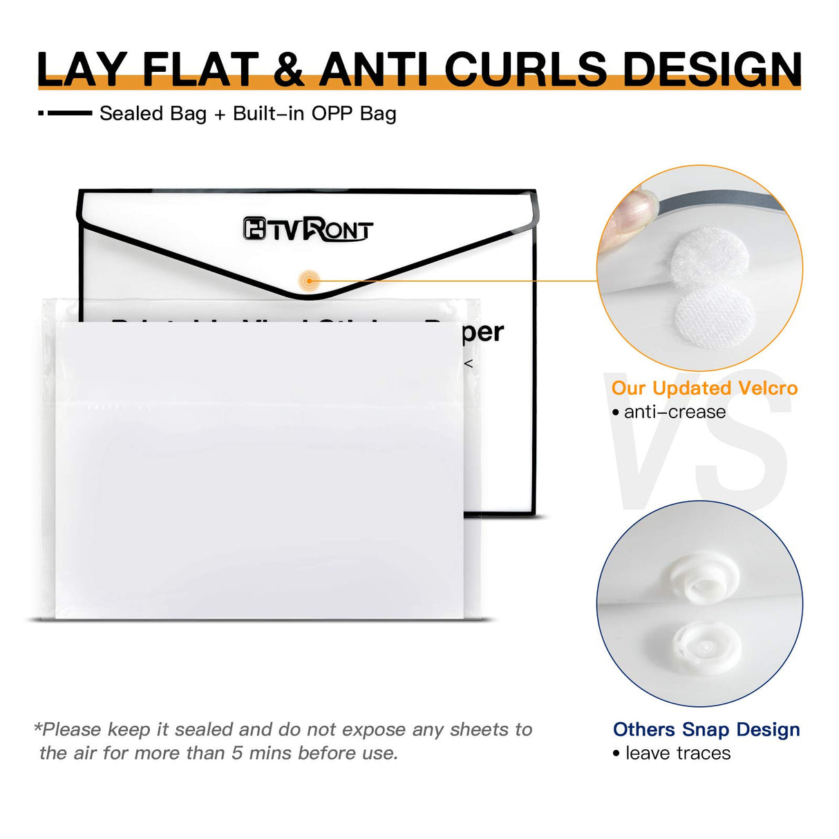 HTVRONT Printable Vinyl for Inkjet Printer & Laser Printer - 40 Pcs Glossy White Inkjet Printable Vinyl Sticker Paper, 8.5"x11" (140 g) HTVRONT