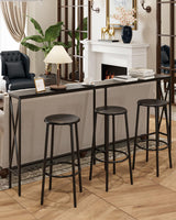 Masupu 70.9" Console Table, Modern Narrow Long Sofa Table Behind Couch, Skinny Entry Table, Industrial Sofa Table with Metal Frame for Hallway, Living Room, Classic Black… Masupu