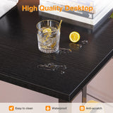 ODK Computer Desk Large Office Desk, 48 Inch Writing Desk with Storage, Modern PC Desk Work Table with Headphone Hook for Home Office, Black ODK