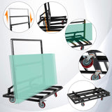 Eastrexon Folding Drywall Cart, Drywall Dolly w/ 5" Swivel Casters, 44.5" x 22" x 40" Plywood Cart w/ 2000 LBS Load Capacity, Portable Panel Truck Cart for Handling Plywood, Plasterboard, Glass Eastrexon