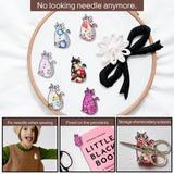 6pcs Needle Minder for Cross Stitch,Sewing Magnetic Needle Keeper,Cute Cat Cartoon Minders,Needle Holder for Embroidery,Needlework Storage Accessory, Gift for Cross Stitch Lover（48-Needle） Generic