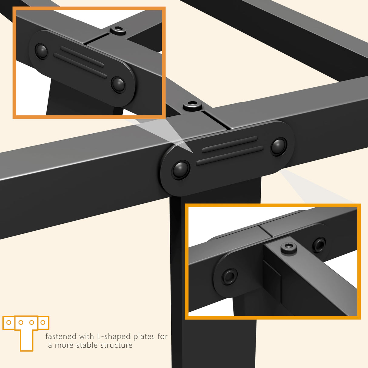 Henshwon Metal Bed Frame,14Inch King Size Bed Frame with Storage Space,Heavy Duty Sturdy Mattress Foundation,Easy Assembly,No Box Spring Needed,King Henshwon