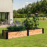 Outdoor Essentials Haven 2 ft. x 8 ft. Natural Cedar Raised Garden Bed Outdoor Essentials