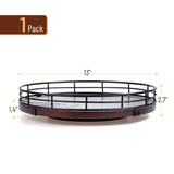 BAMBOO LAND- Lazy Susan Turntable Organizer, 13" Walnut, Lazy Susan for Table Top, Wooden Lazy Susan, Wood Lazy Susan, Lazy Susan for Dining Table, Table Lazy Susan Wood, Table Lazy Susan Turntable BAMBOO LAND