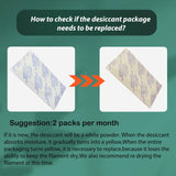 JUUPINE 3D Printer Accessories Filament Desiccant for Bambu Lab P1S P1P X1 X1C AMS,PETG PLA ABS TPU Filament Drying,Bambu Lab AMS Desiccant Keep Filament Dry. Wefuit