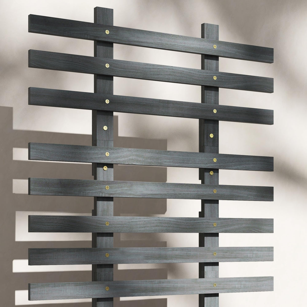 Outsunny Raised Garden Bed with Trellis, 58" Outdoor Wooden Planter Box with Wheels, for Vine Plants Flowers Climbing and Planting, Gray Outsunny