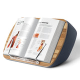 ERGONOV Lap Beanbag Book Stand for Hands Free Reading Comfortable Reading Pillow Stand Minimize Neck Strain Perfect Idea for Book Lovers in Dorm Room or Anywhere Else with Bookseat(Gray) ERGONOV