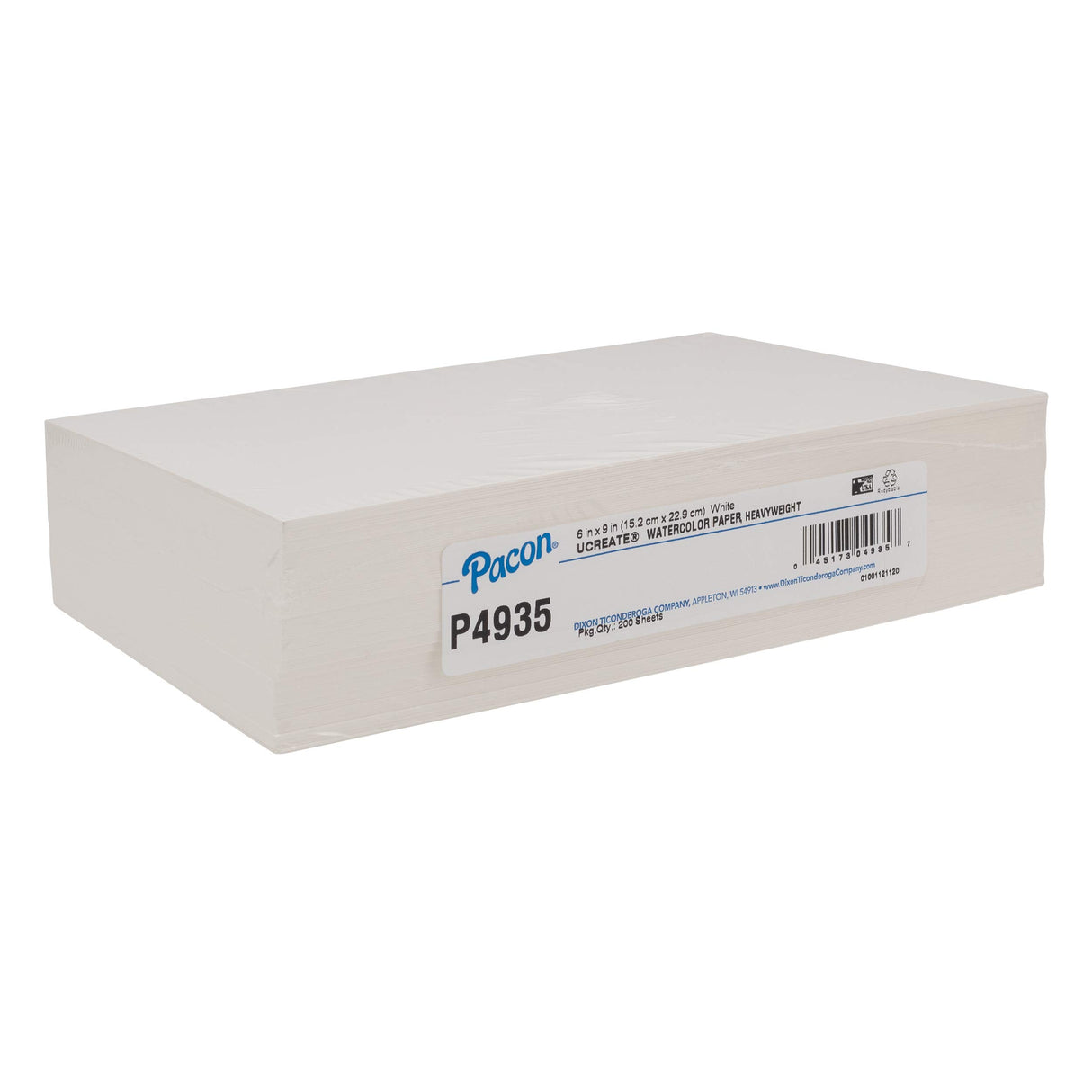 UCreate Watercolor Paper, White, 90 lb., 6" x 9", 200 Sheets UCREATE