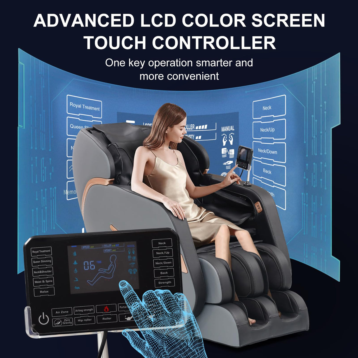 4D Massage Chair Full Body,Zero Gravity Massage Chair with Heat and Foot Massage Advanabd