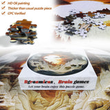 Bgraamiens Puzzle-Dawn- 3D Visual Dawn Inside a Cave 1000 Pieces Round Puzzle for Adult,Unique Puzzle Autostereoscopy Puzzle Hard Challenge Puzzle for Adult Bgraamiens