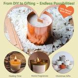 BVMGTT Wood Wicks for Candle Making, 100 Sets Natural Wooden Wicks with 100 Metal Sustainers, 5.1 "x 0.5" x0.02 Thin Crackling Wicks for Soy Wax & Coconut Wax, Perfect for DIY, Home Decor, Gifts BVMGTT