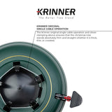 Krinner Christmas Tree Genie XL - Green Tree Stand - Original Single Cable Operation, Holds up to 10 ft Live Trees - Foot Pedal Setup & Water Reservoir with Level Indicator - German Made Krinner