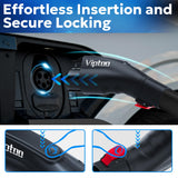VIPTOO Adapter for Tesla to J1772 EV Charger [Only to J1772], Converter Up to 60Amp 250V AC with Press-Safety-Lock, Compatible with Tesla High-Powered Connectors, Destination/Mobile Chargers,White VIPTOO