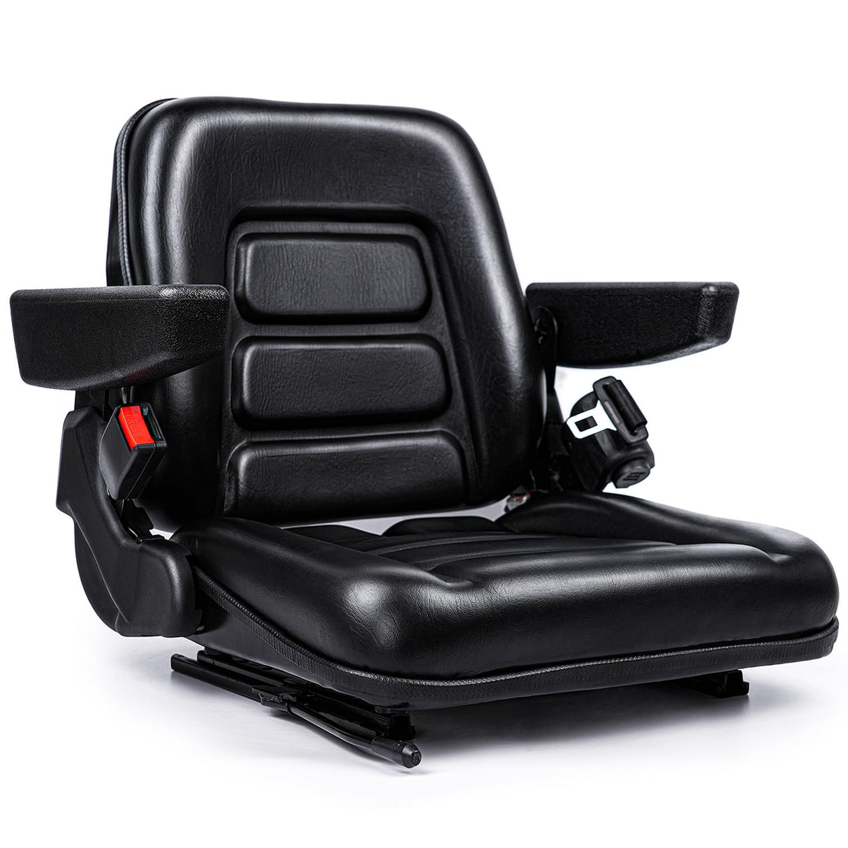 SEATIN Universal Forklift Seat,Tractor Seat,with Micro Switch,Armrest and Safety Belt,for Tractor,Mower,Skid Loader,Telehandler,Backhoe,Excavator Dozer SEATIN