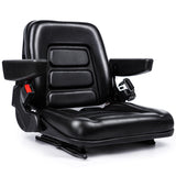 SEATIN Universal Forklift Seat,Tractor Seat,with Micro Switch,Armrest and Safety Belt,for Tractor,Mower,Skid Loader,Telehandler,Backhoe,Excavator Dozer SEATIN