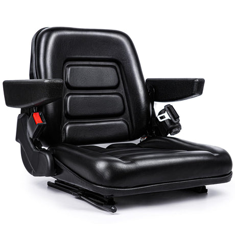 SEATIN Universal Forklift Seat,Tractor Seat,with Micro Switch,Armrest and Safety Belt,for Tractor,Mower,Skid Loader,Telehandler,Backhoe,Excavator Dozer SEATIN